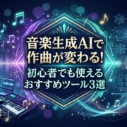 音楽生成AIで作曲が変わる！初心者でも使えるおすすめツール3選