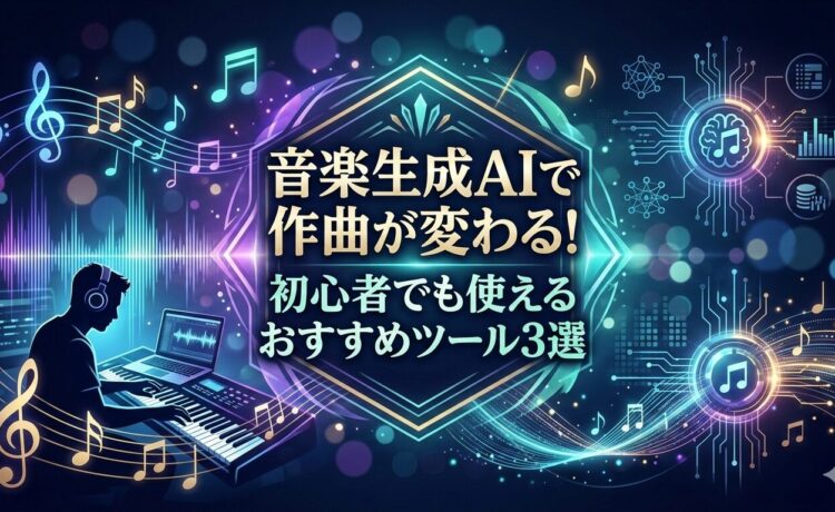 音楽生成AIで作曲が変わる！初心者でも使えるおすすめツール3選