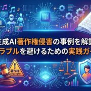 生成AI著作権侵害の事例を解説！トラブルを避けるための実践ガイド