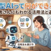 対話型AIって何ができるの？初心者さんにもわかる活用法と選び方