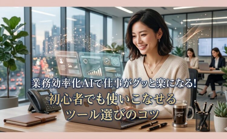 業務効率化AIで仕事がグッと楽になる！初心者でも使いこなせるツール選びのコツ