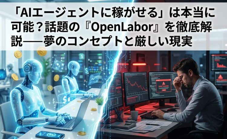 「AIエージェントに稼がせる」は本当に可能？話題の『OpenLabor』を徹底解説──夢のコンセプトと厳しい現実